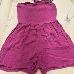 Strapless Fuchsia Romper size M